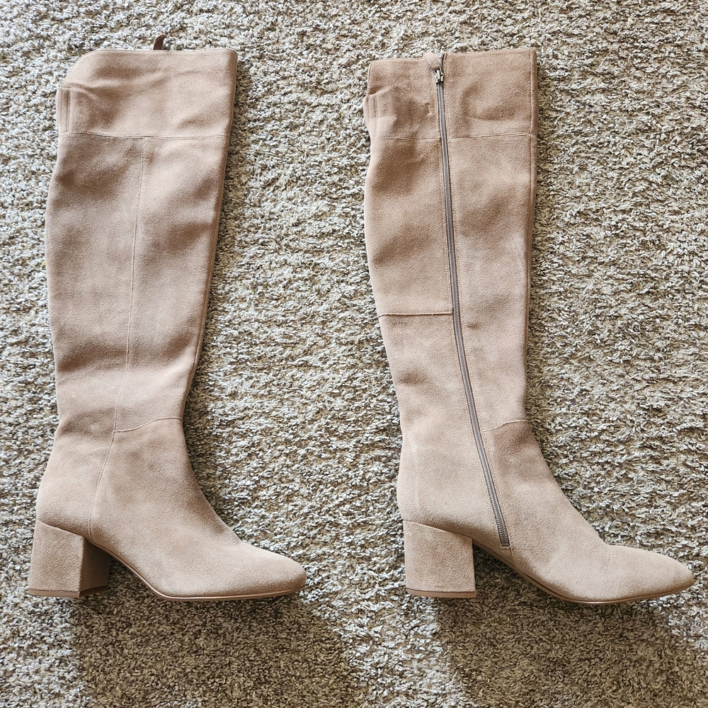 Franco Sarto Tan Over the Knee Boots